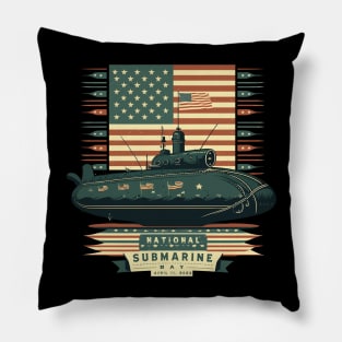 National Sub Marine Day 2023 Pillow