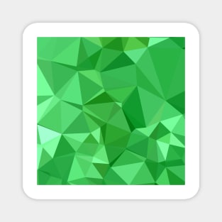 Inchworm Green Abstract Low Polygon Background Magnet