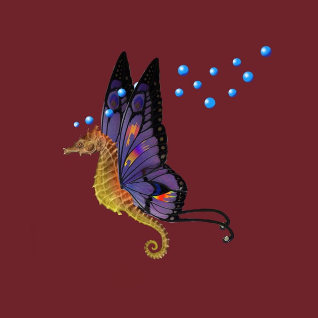 butterfly seahorse by wolfmanjaq