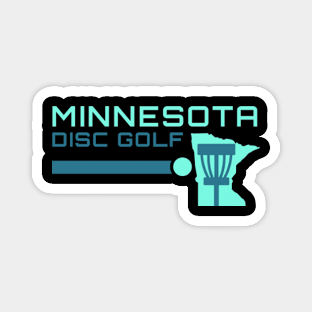 Minnesota Disc Golf - Disc Line Light Green Magnet by grahamwilliams