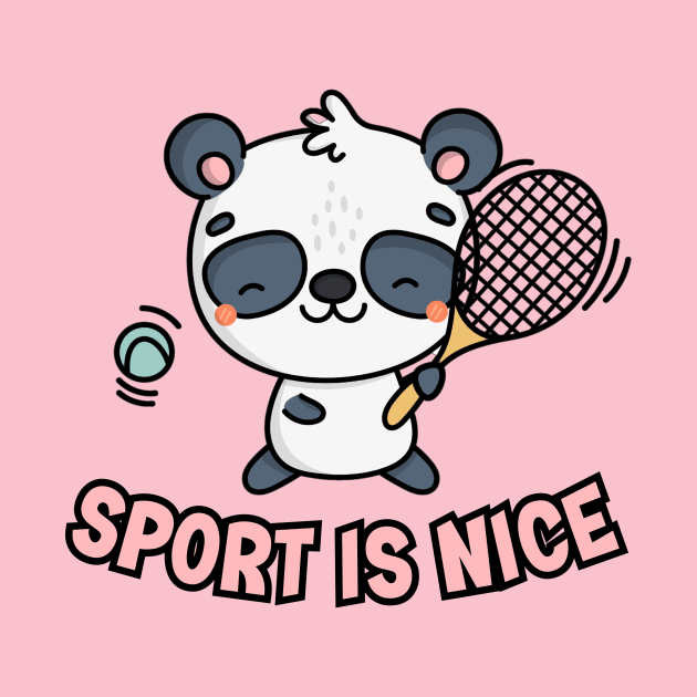 Cute Sport Panda by mieeewoArt