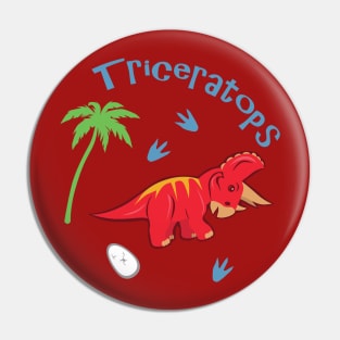 Cute Triceratops Pin