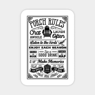 Porch Rules Magnet