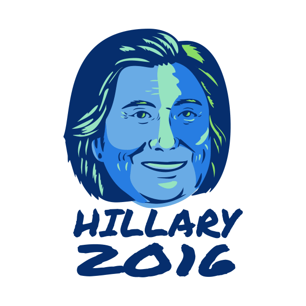 Hillary President 2016 Retro by retrovectors