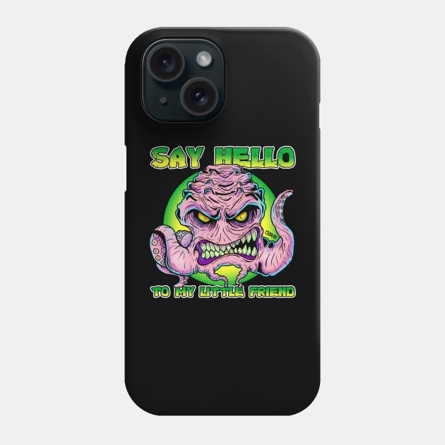 Tmnt Krang Tony Montana Scarface Phone Case by BloodEmpire