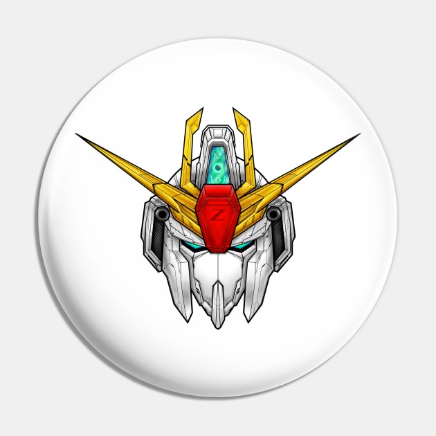 Gundam Zeta Head Pin by WahyudiArtwork