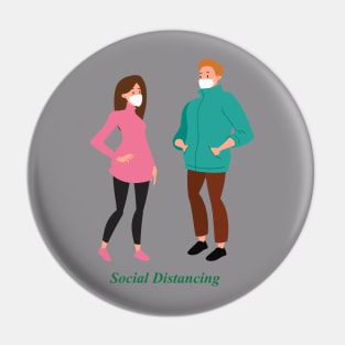 social distance Pin