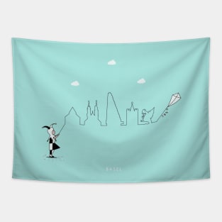 Basel Skyline Tapestry