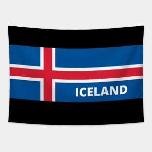 Iceland in Icelandic Flag Tapestry