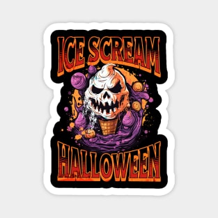 Ice Scream Halloween Scary Spooky Ice Cream Magnet