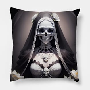 Skeleton Bride Pillow