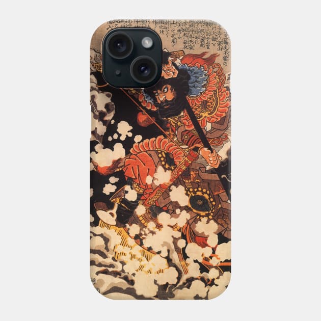 Charging Through the Snow - Utagawa Kuniyoshi Woodblock Phone Case by Persona2