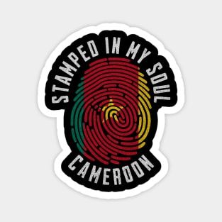 Stamped in My Soul Cameroon Flag Design Cameroonian Pride Magnet
