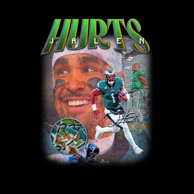 Jalen Hurts PHILLY Fly Philadelphia Birds Vintage Bootleg Design by dsuss