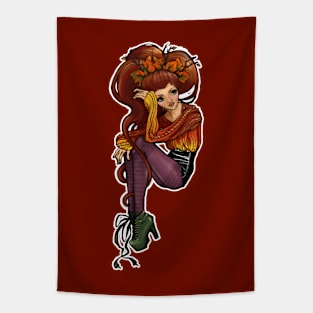 Autumn Girl Tapestry