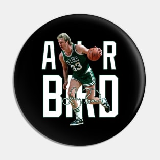 Larry Bird Legend Air Bird Basketball Signature Vintage Retro 80s 90s Bootleg Rap Style Pin