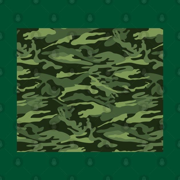 Green Camouflage pattern. by CraftCloud