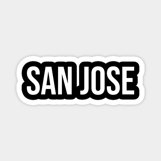 San Jose Magnet by bestStickers