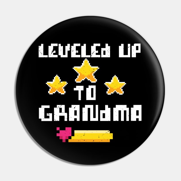 leveled up to grandma / Baby Announcement, grandma To Be, Grandparents to be Pin by Anodyle