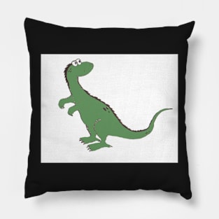 Green dino Pillow