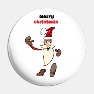 Merry Christmas, happy Christmas,Santa Claus,santa claus cap T-Shirt Pin