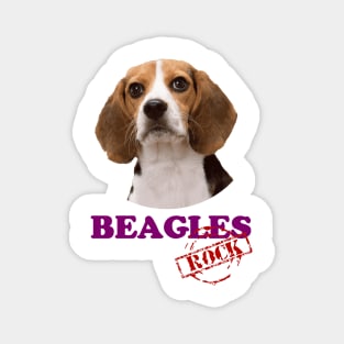 Beagles Rock! Magnet