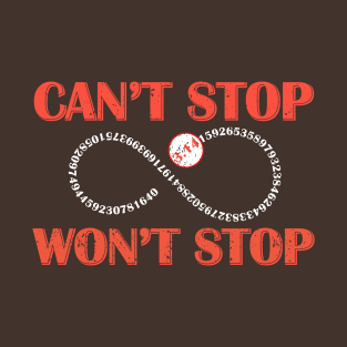 Funny pi infinity baseball T-Shirt