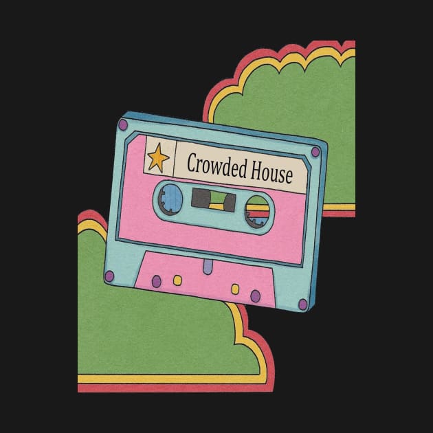 vintage cassette tape Crowded House by Little Foxnice
