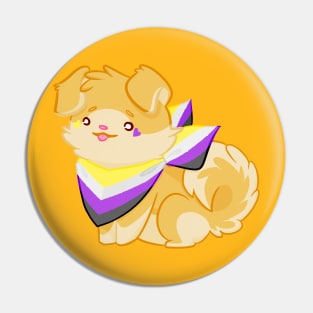 Nonbinary Pupper Pin