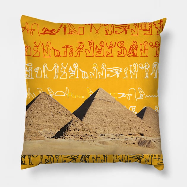 PYRAMIDS Pillow by For_her