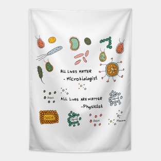 All lives matter microbiology and physics Tapestry