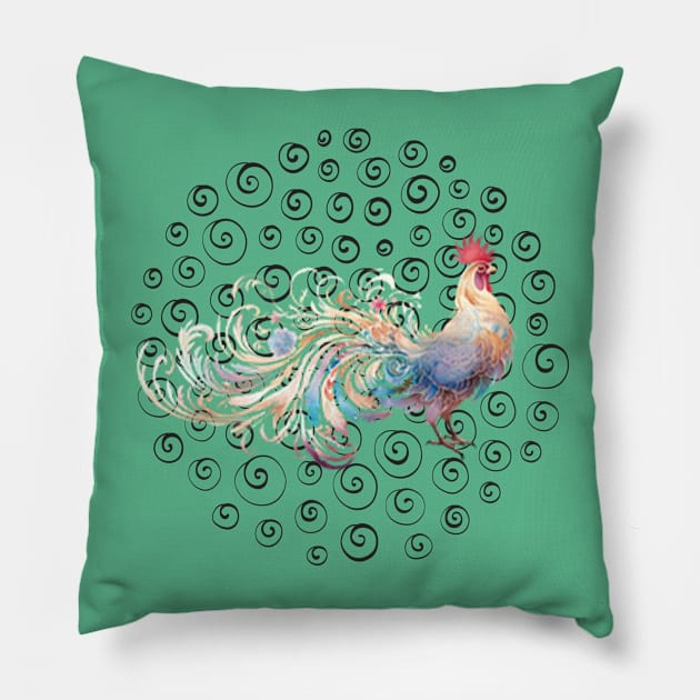 rooster Pillow by GAGO5