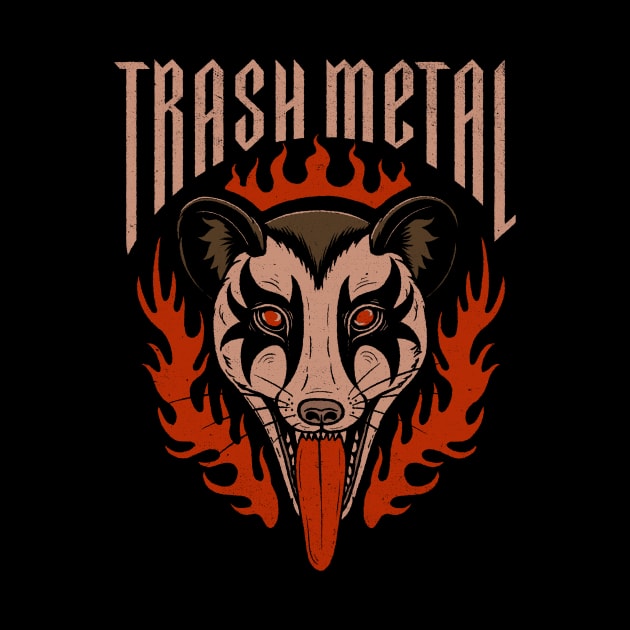 Trash Metal Possum by thiagocorrea