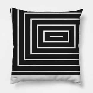 Black Rectangle Pillow