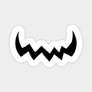 scary teeth face mask Magnet