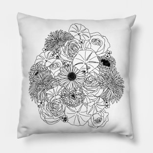 SEPTEMBER Birth Flower Bouquet Design Pillow