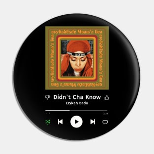 Stereo Music Player - Didn't Cha Know Pin