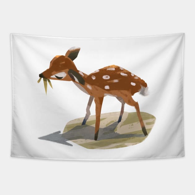 Formosan Silk Deer Tapestry by KHChen