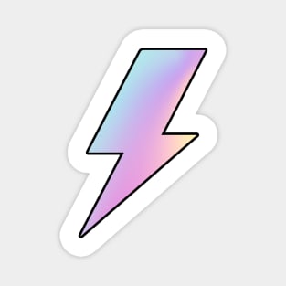 Lightning bolt holographic Magnet