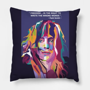 Best quotes from Patti Smith in WPAP Pillow