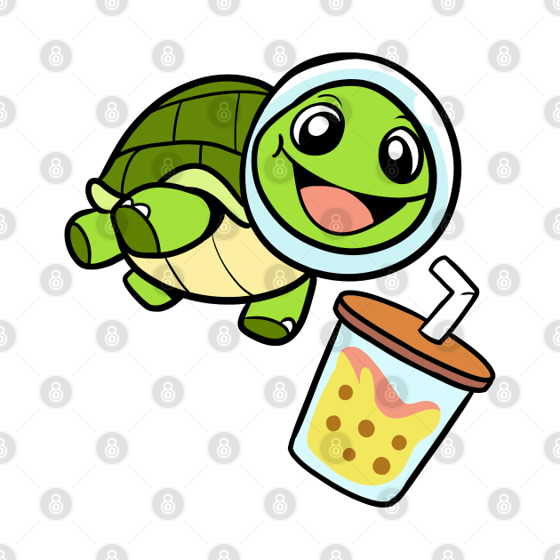 Space Boba Turtle by WildSloths