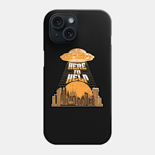 UFO Here to Help Phone Case