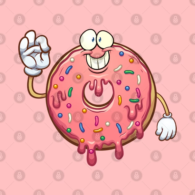 Cartoon donut by memoangeles