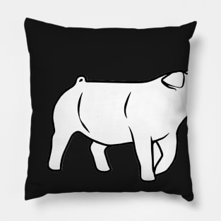 Pig Silhouette 1 - NOT FOR RESALE WITHOUT PERMISSION Pillow