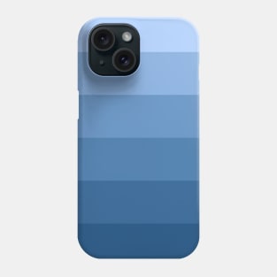 Stripes - Gradient - Dark to Light blue Phone Case