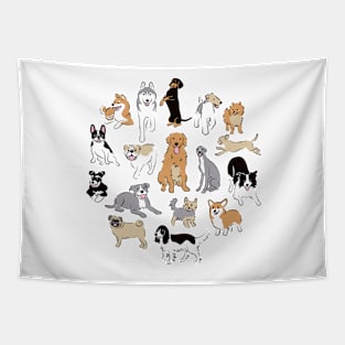 Happy Dogs Tapestry