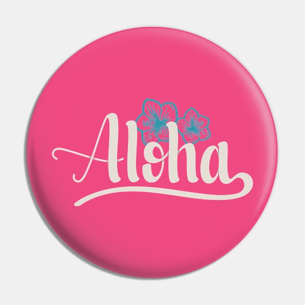 Aloha Hawaiian Hibiscus Pin by bluerockproducts