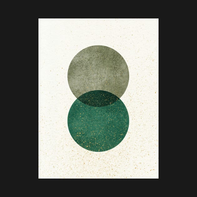 Circle Abstract - Green Texture by moonlightprint