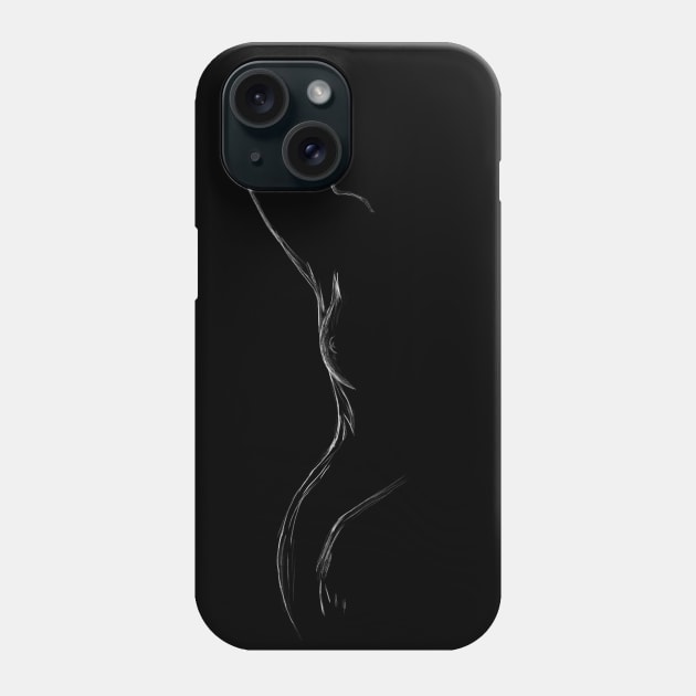 woman silhouette Phone Case by Leticia Diab