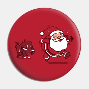 Funny Cute Kawaii Santa Claus Christmas Day Funny Cartoon Pin